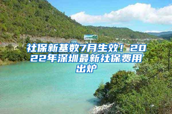 社保新基数7月生效！2022年深圳最新社保费用出炉