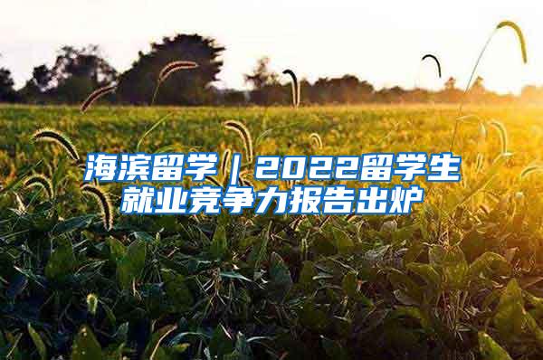 海滨留学｜2022留学生就业竞争力报告出炉